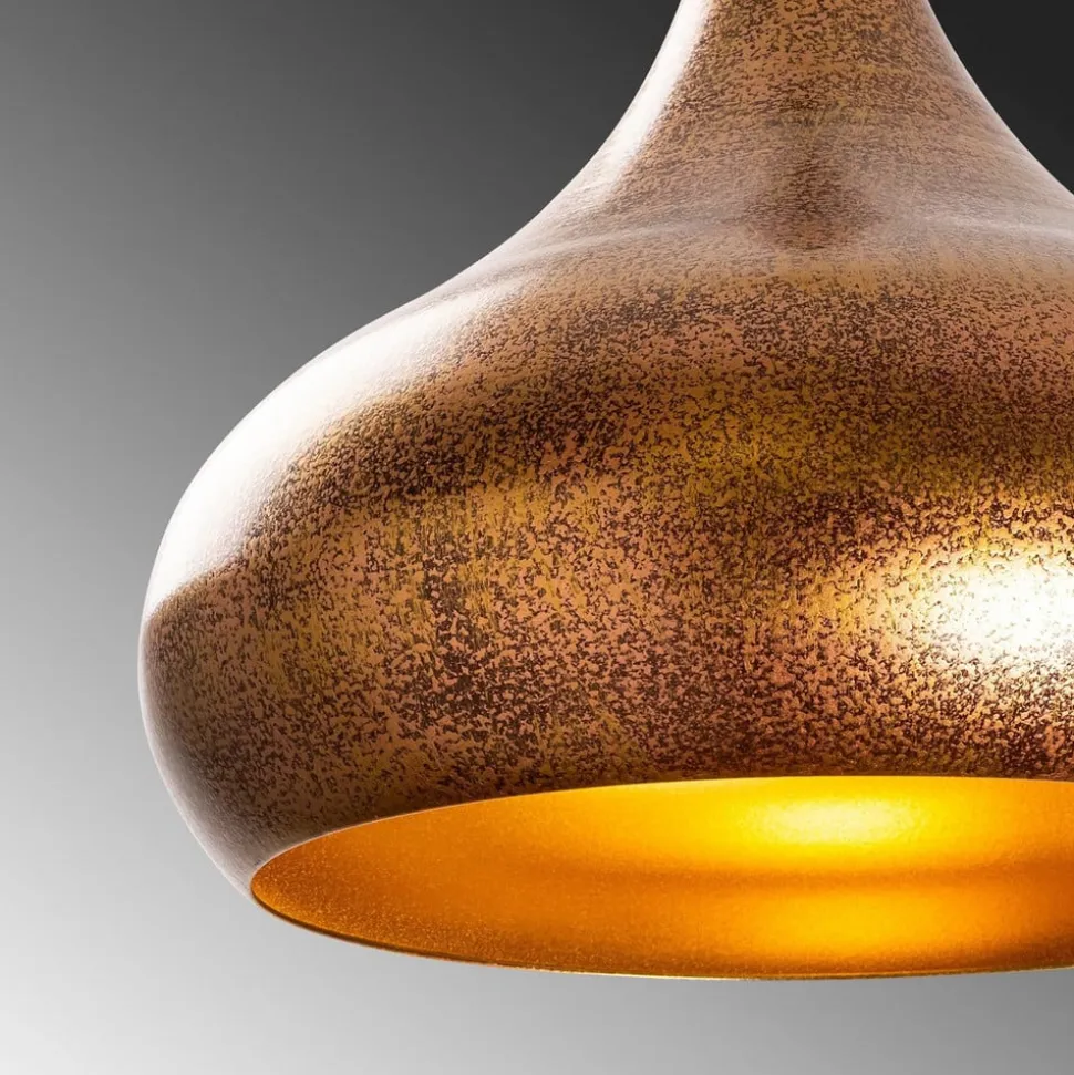 Hængelampe Muba 11550, messing brun, metal, Ø 26 cm