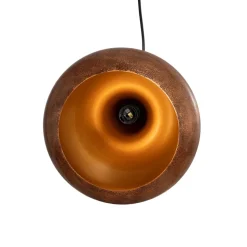 Hængelampe Muba, gammel messing, længde 120 cm, metal