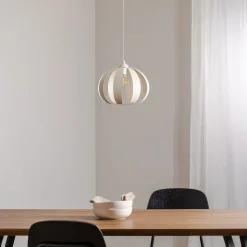 Hængelampe Newton, 1 lyskilde, sandfarvet, metal
