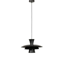 Hængelampe Plato, sort, metal, Ø 38 cm, E27