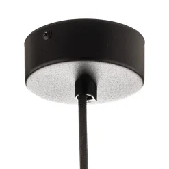 Hængelampe Polaris, spejlet glas, røget