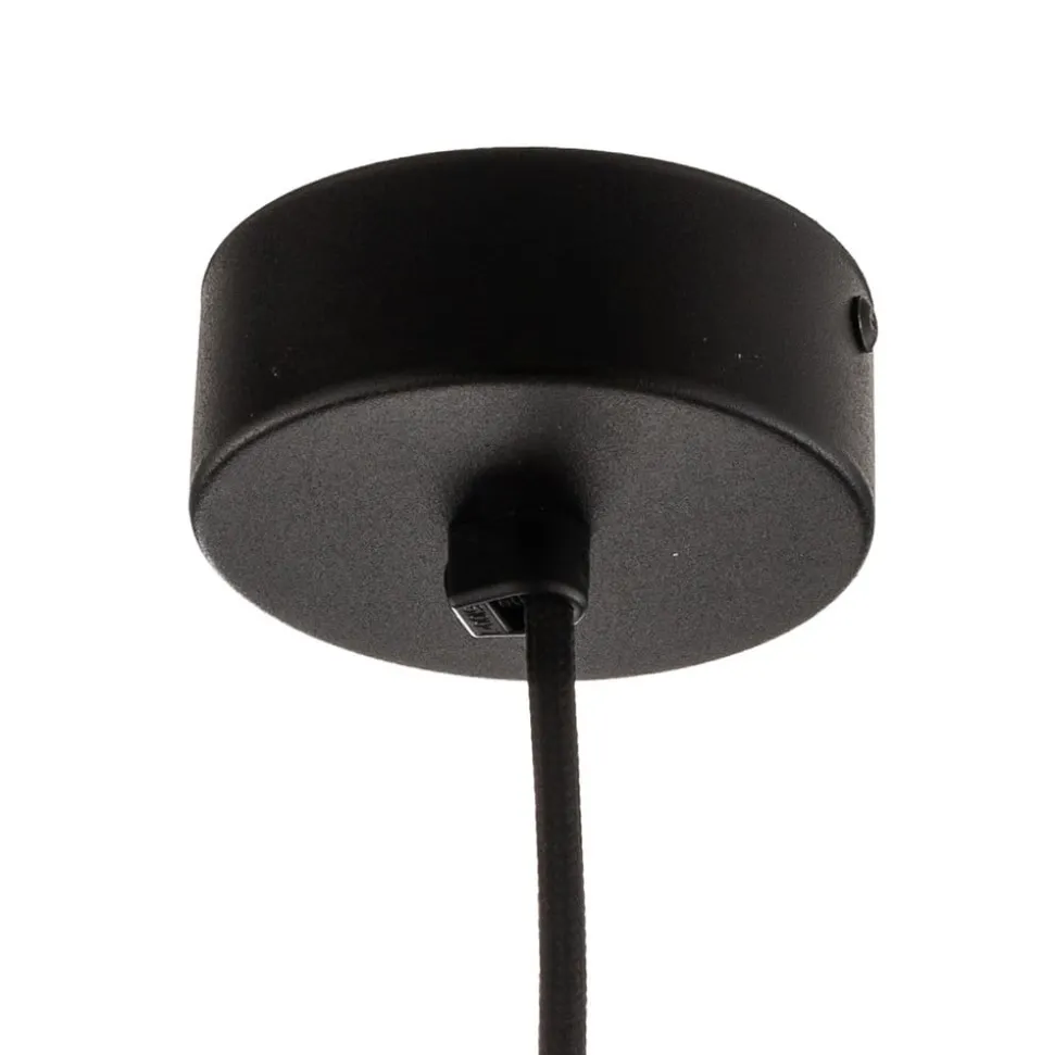 Hængelampe Polaris, spejlet glas, kobber