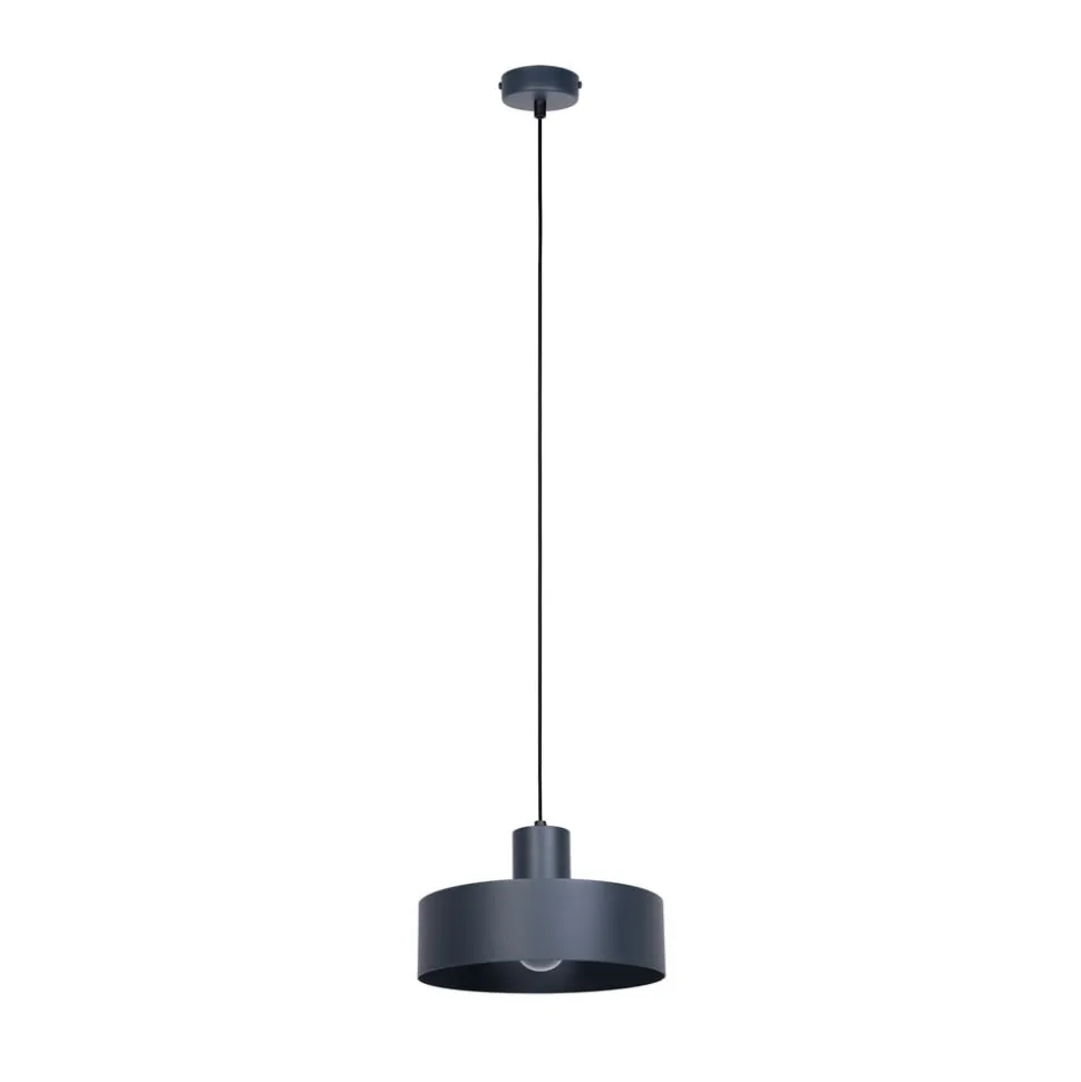 Hængelampe Rif M, antracit, 1 lyskilde, Ø 25 cm, stål