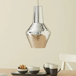 Hængelampe Romeo 130 cm sølvmetallic