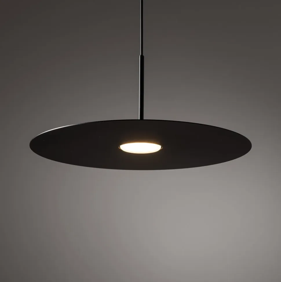Hængelampe Simone, sort, stål, Ø 40 cm, GX53