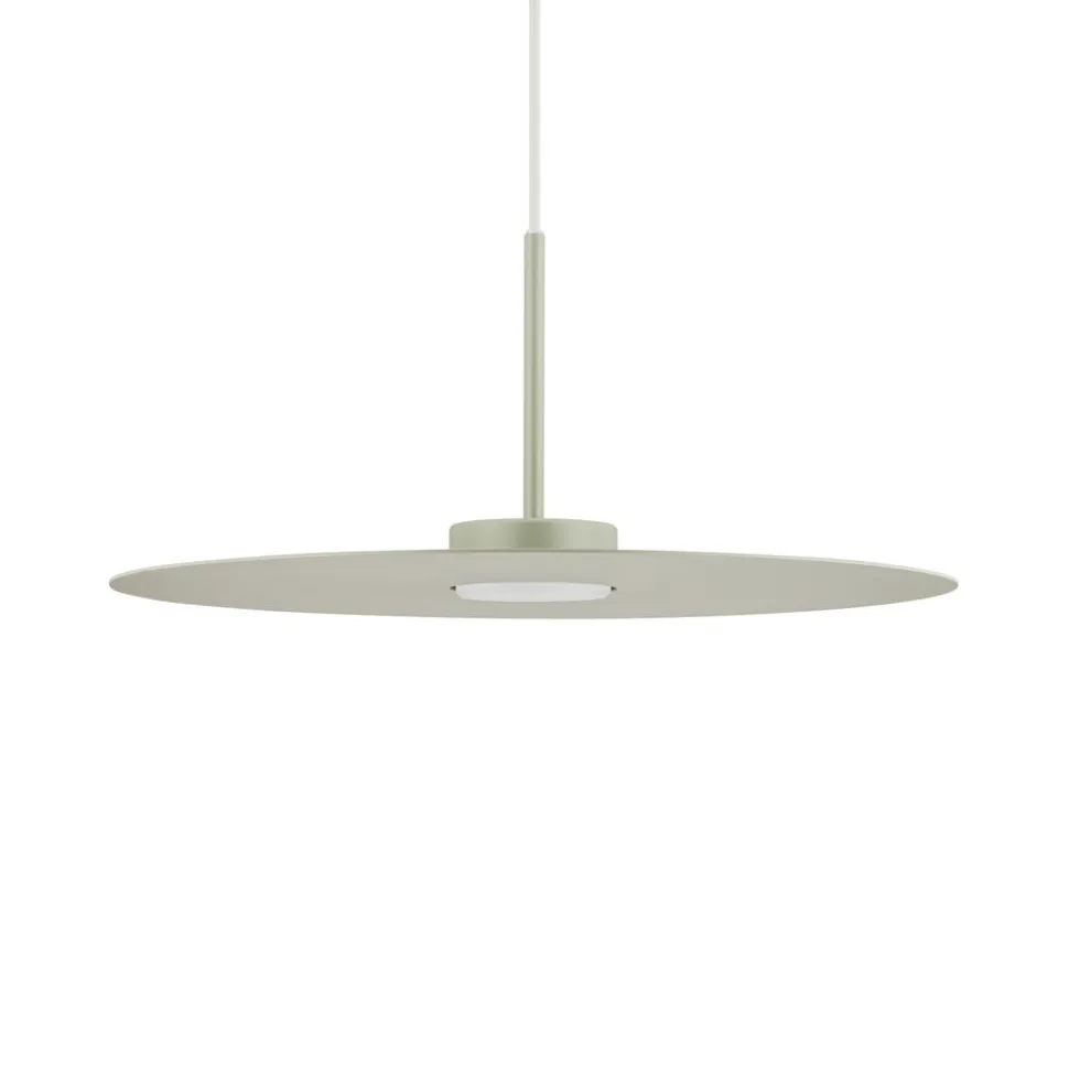 Hængelampe Simone, stål, salviegrøn, Ø 40 cm, GX53