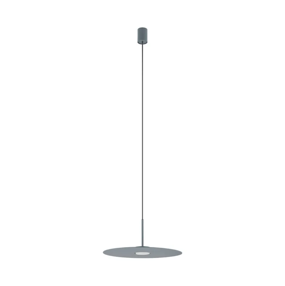Hængelampe Simone, stål, umbrablå, Ø 40 cm, GX53