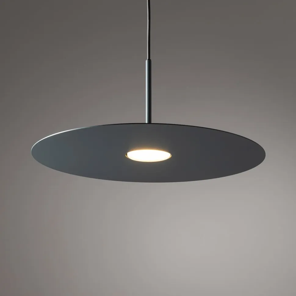 Hængelampe Simone, stål, umbrablå, Ø 40 cm, GX53
