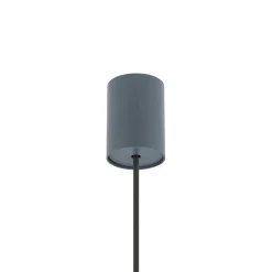 Hængelampe Simone, stål, umbrablå, Ø 40 cm, GX53