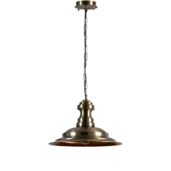 Hængelampe Sivani MR-637, antik guld, metal, Ø 39 cm