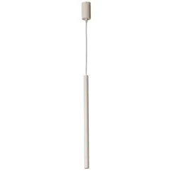 Hængelampe Sopel 1, taupe, 1 lyskilde, stål, G9, Ø 5 cm