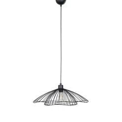 Hængelampe Tel, sort, metal, Ø 50 cm, metal