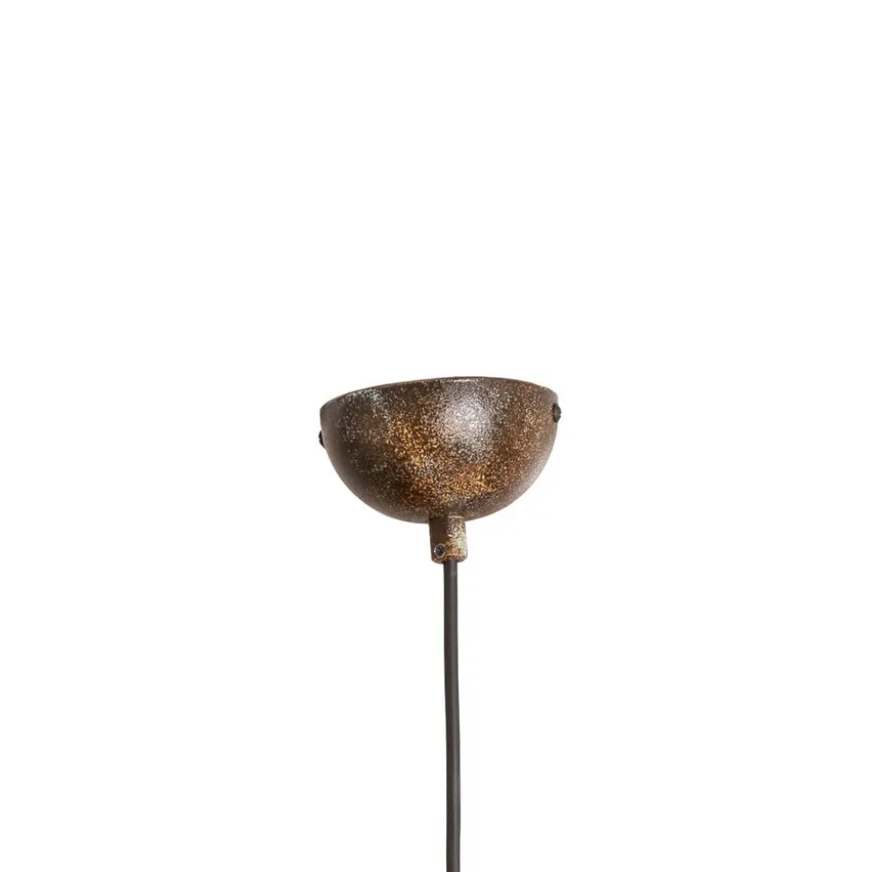 Hængelampe Tibet, antikbrun, Ø 34 cm, metal, E27