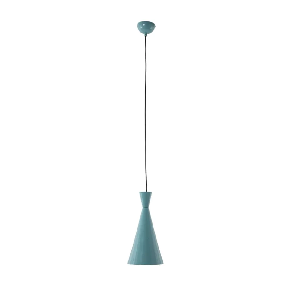 Hængelampe Tom, turkis, metal, Ø 19 cm, E27