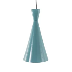 Hængelampe Tom, turkis, metal, Ø 19 cm, E27