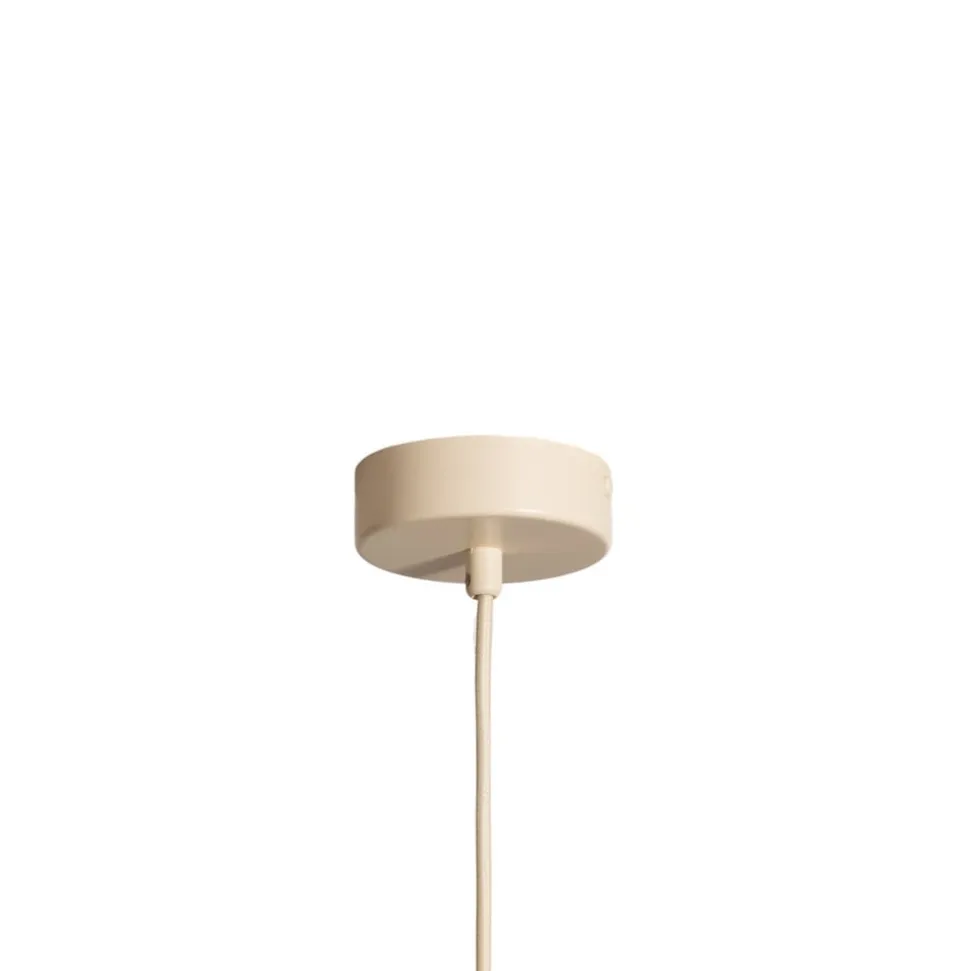hængelampe Uto, creme/kabel creme, Ø 30 cm, metal