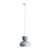 Hængelampe Uto, grå/blå, Ø 30 cm, metal