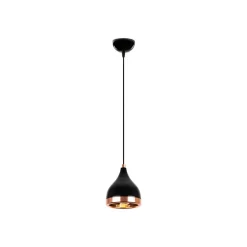 Hængelampe Yildo 7000 1 lyskilde Ø15cm sort/kobber