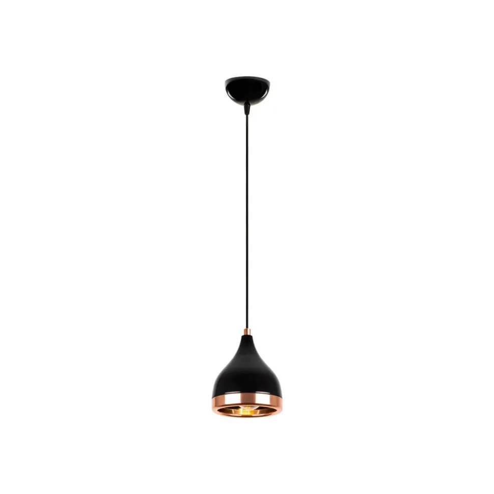 Hængelampe Yildo 7000 1 lyskilde Ø15cm sort/kobber