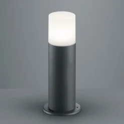 Hoosic sokkellampe i trykstøbt aluminium, antracit