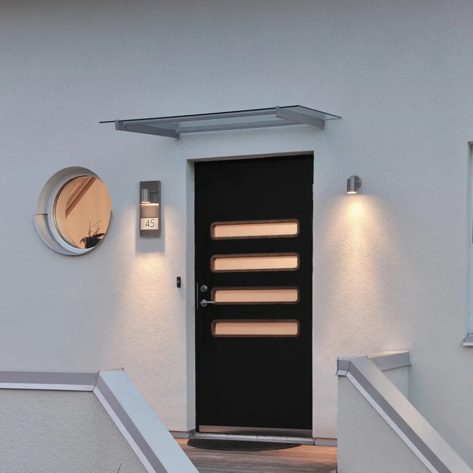 Husnummerlampe Modena 7655, stål