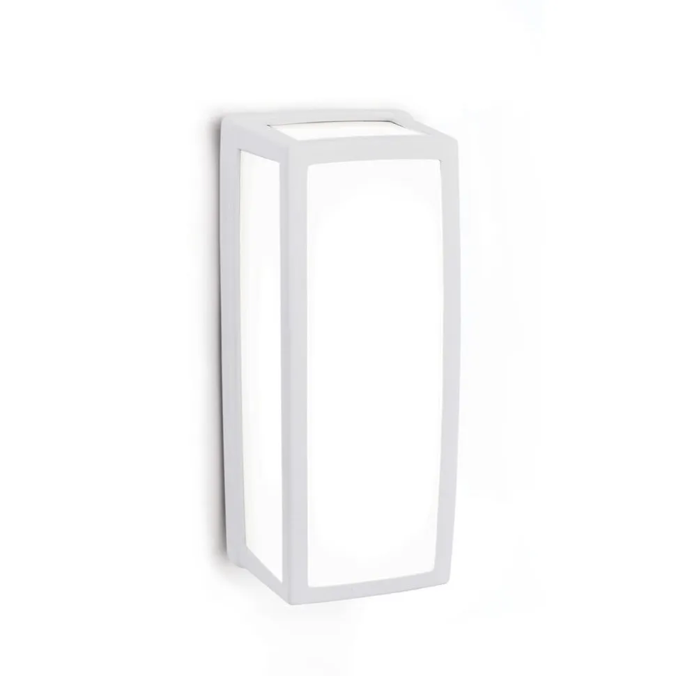 Hvid LED udendørs væglampe Bob i aluminium, IP54
