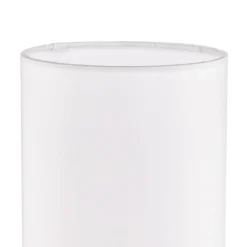 Hvid tekstil bordlampe Clarie