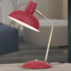 I vintagelook - Fedra bordlampe, rød