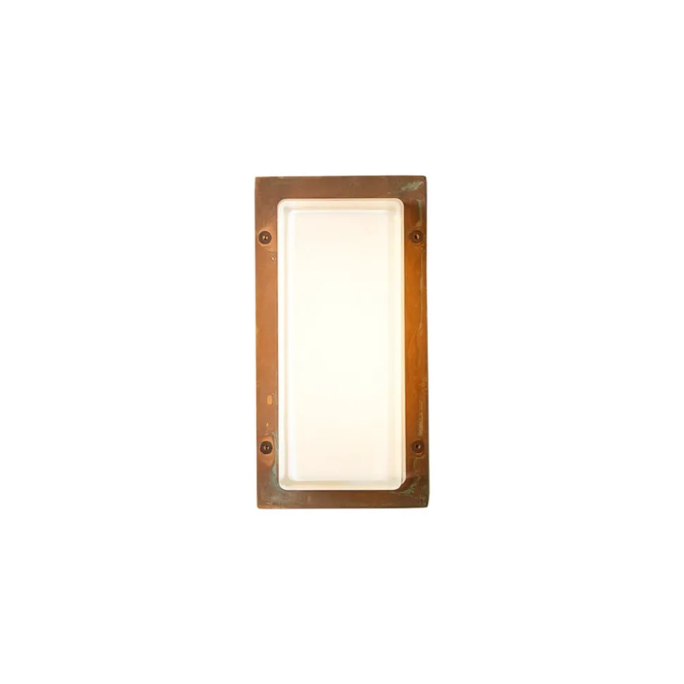 Ice Cubic 3410 udendørs væglampe, antik messing