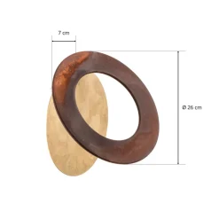 ICONE Vera LED-væglampe 930 Ø26cm guld/rust