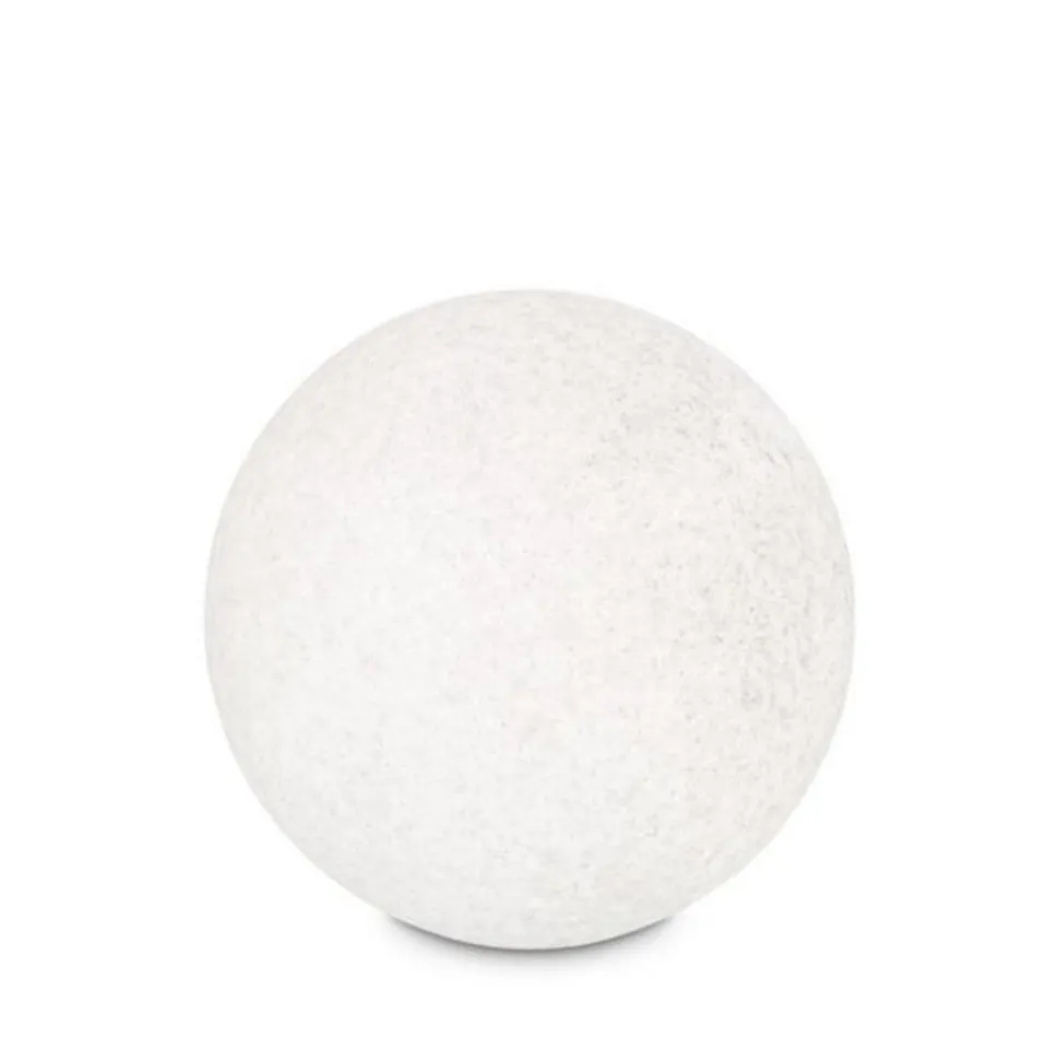 Ideal Lux Doris lampe med jordspyd, hvid, plast, Ø 78 cm