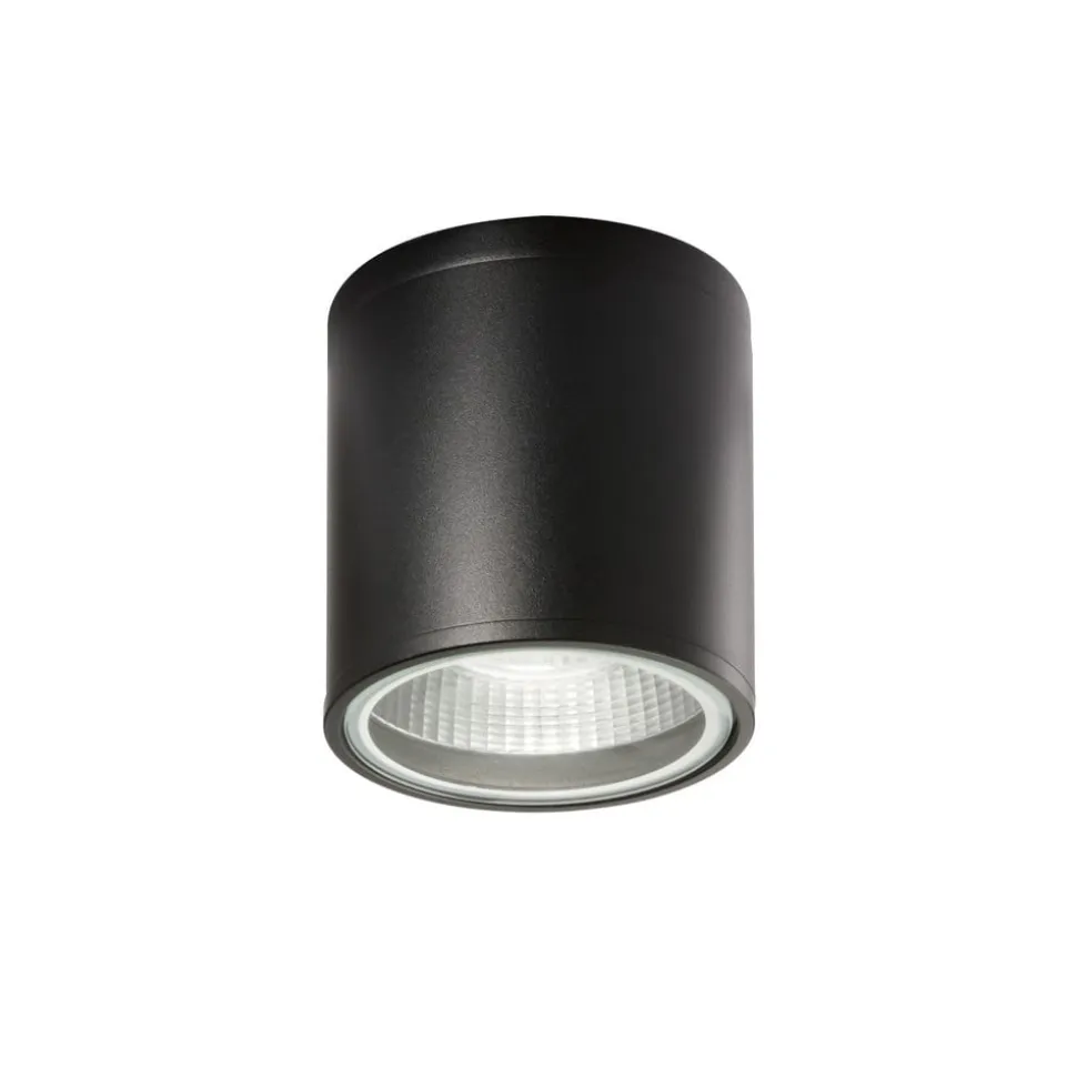 Ideal Lux Gun loftlampe til badeværelset, sort