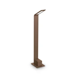 Ideal Lux LED-gadelampe Agos brun 3.000 K Højde 60 cm aluminium
