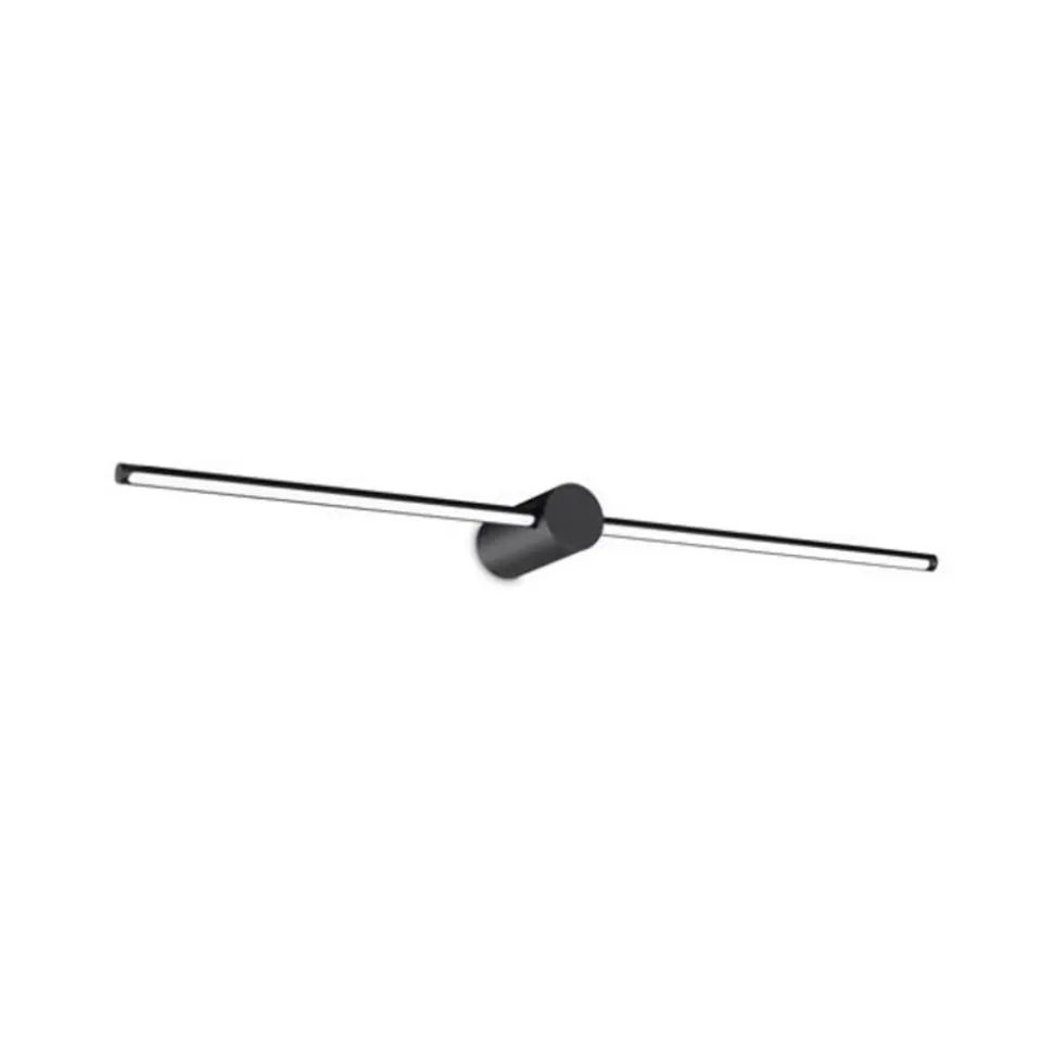 Ideal Lux LED-væglampe Filo, sort, bredde 75 cm, metal