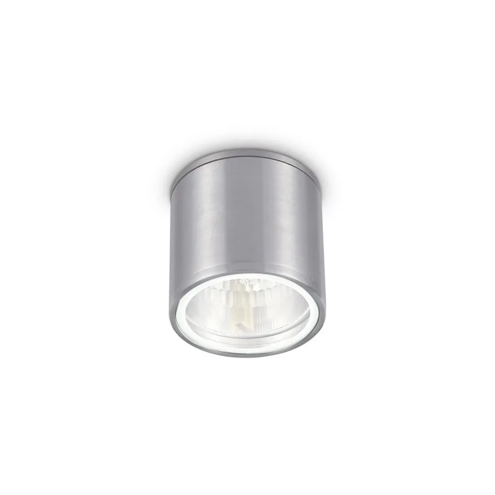 Ideal Lux loftlampe Gun, aluminiumgrå, IP44, GU10