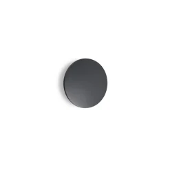 Ideal Lux udendørs væglampe Punto antracit Ø 18 cm, metal