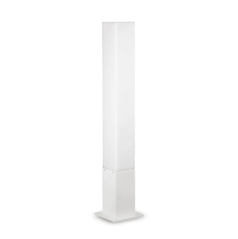 Ideal Lux vejlampe Edo square, hvid, GX53