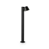 Ideal Lux vejlampe gas, sort, aluminium, højde 80 cm