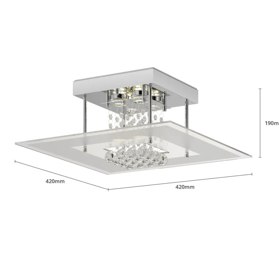 Iøjnefaldende LED-loftslampe Lisandra