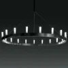 Imponerende Chandelier lysekrone, sort
