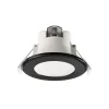 Indbygget loftlampe med LED Acrux, Ø 9 cm, sort, CCT