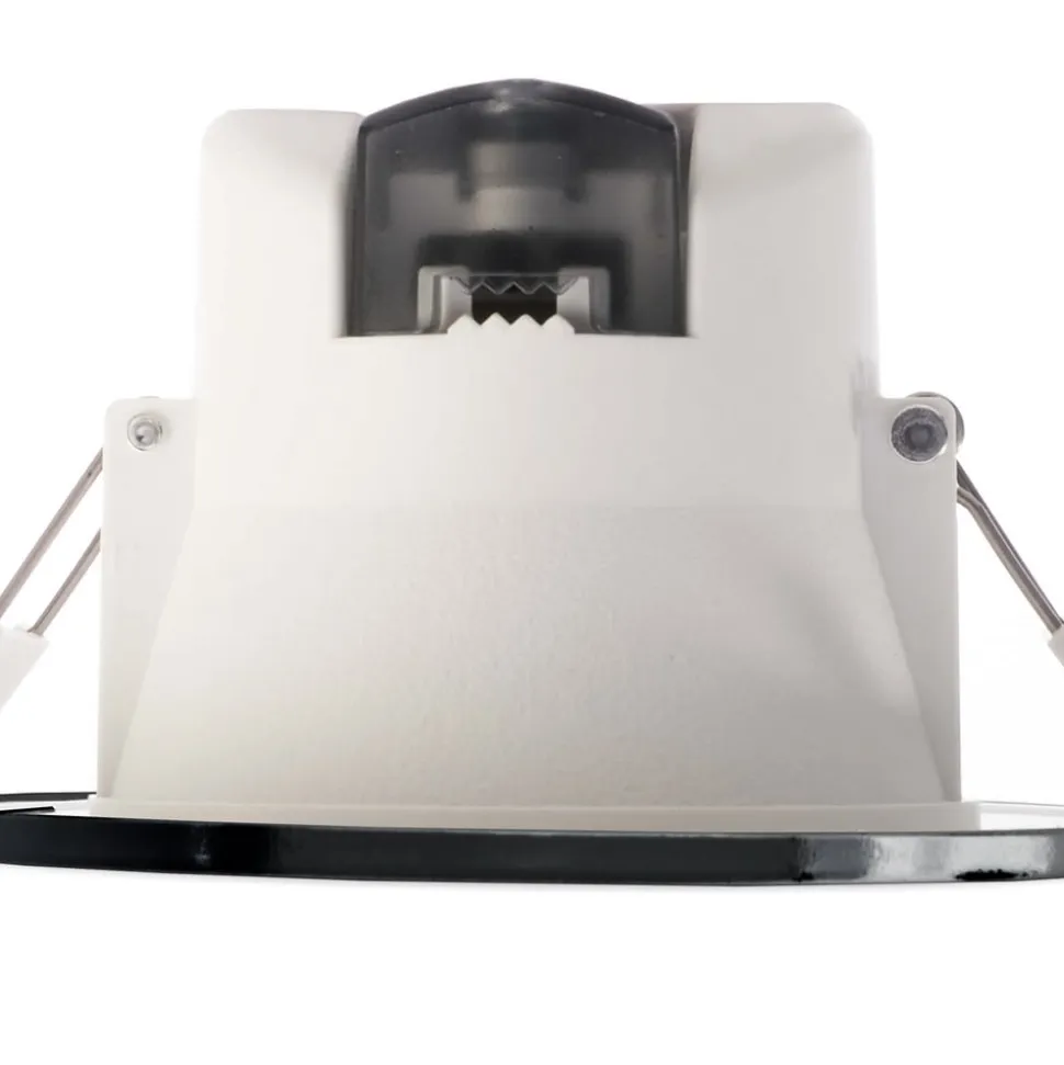 Indbygget loftlampe med LED Acrux, Ø 9 cm, sort, CCT