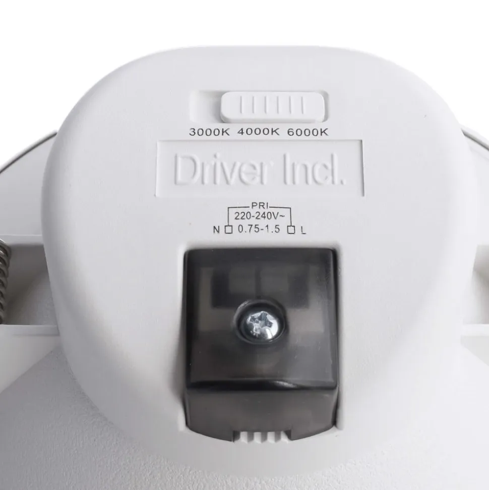 Indbygget loftlampe med LED Acrux, Ø 15 cm, sort, CCT