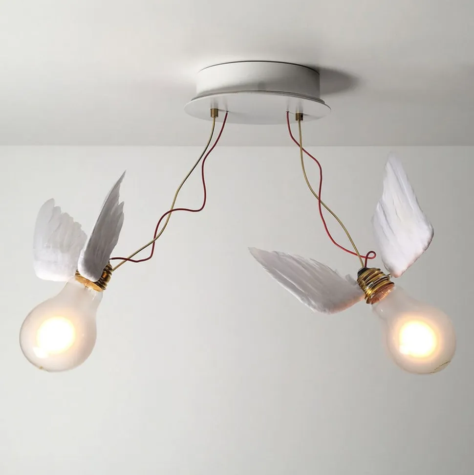 Ingo Maurer Lucellino Doppio LED-loftlampe, 2 lk