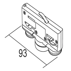 Ivela Adapter, 3-faset, 220-240 V, 10 kg, sølv