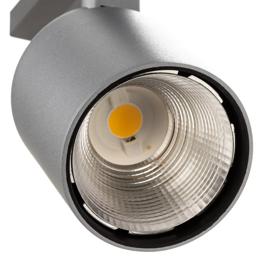 Ivela LED-skinnespot Perfetto Puro, 3-faset sølv 940