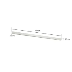 Ivela LKM Quadro 3-faseskinne, 1 meter hvid