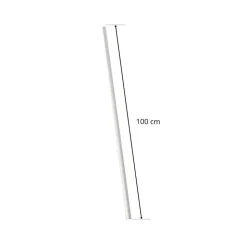 Ivela LKM skinneafdækning, hvid, længde 100 cm