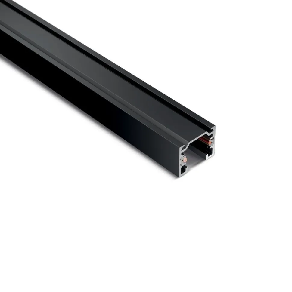 Ivela strømskinne SQUARE 48 V, sort, længde 300 cm metal