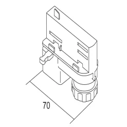 Ivela universaladapter 220-240V, sølv